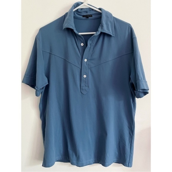 Theory • Blue Men’s Polo Shirt - Picture 1 of 4